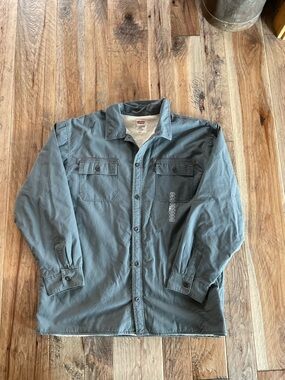 Levi's Men's Sherpa-Lined Button Shirt Jacket - Blue Gray XXL NWT
